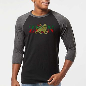 Zion - One Love - Men's Raglan Baseball Word Art T-shirt