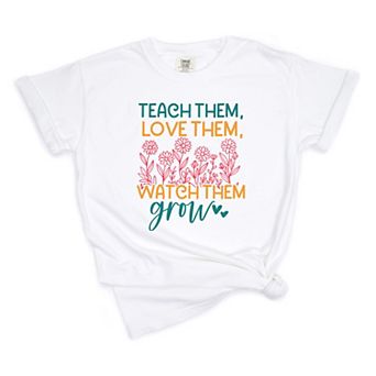 Simply Sage Market Watch Them Grow Flower Garden Garment Dyed Tee