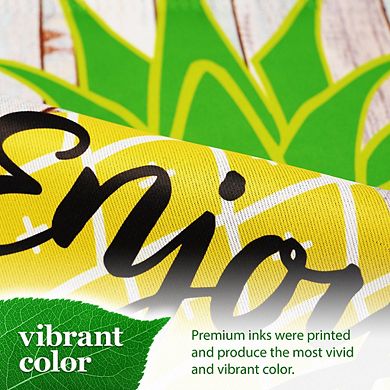 G128 Garden Flag Summer Decoration Enjoy Summer Pineapple 12"x18"