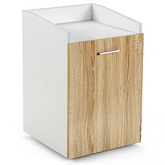 Rolling File Cabinet With Glass Top - Techni Mobili