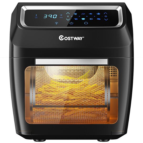 1700W Electric Air Fryer Oven 8In1 Barbecue Dryer with AccessoriesBlack