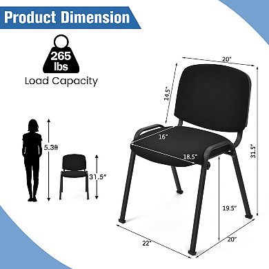 5 Pieces Elegant Conference Office Chair Set for Guest Reception