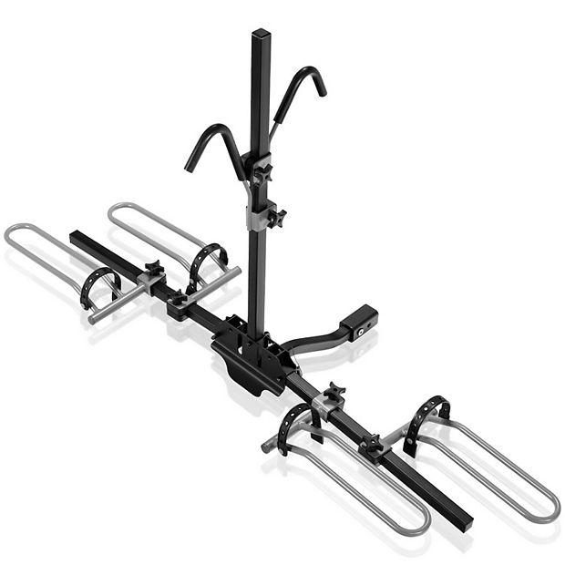 2 Bike Hitch Mount Bike Rack for 1 1 4 Inch or 2 Inch Receiver Black