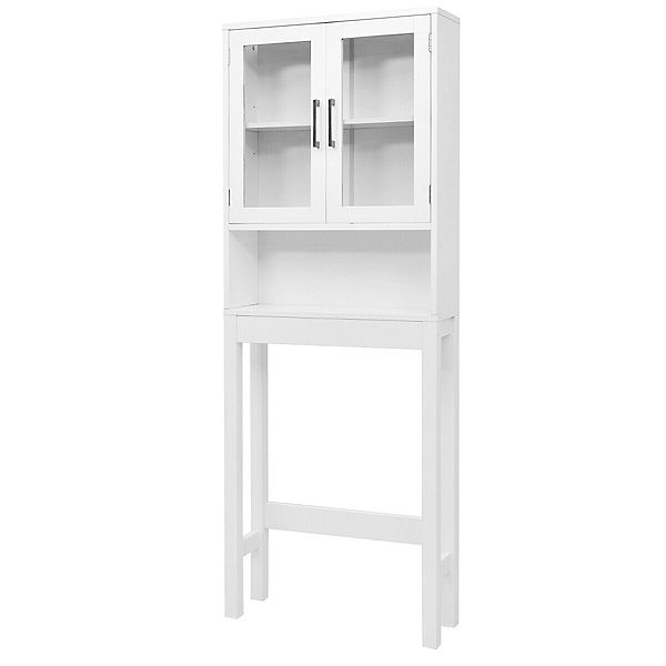 Over the Toilet Storage Bathroom Space Saver with Tempered