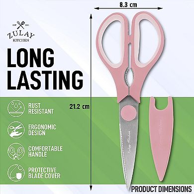 Zulay Kitchen Shears With Protective Cover