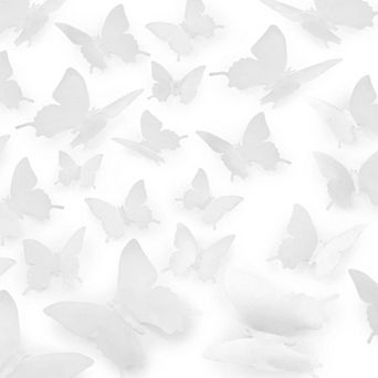 Zulay Home 3D Butterfly Wall Decor - 24 pc Butterfly Decor with 3 Wing Designs