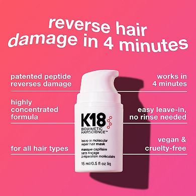 K18 Detox + Repair Travel Duo