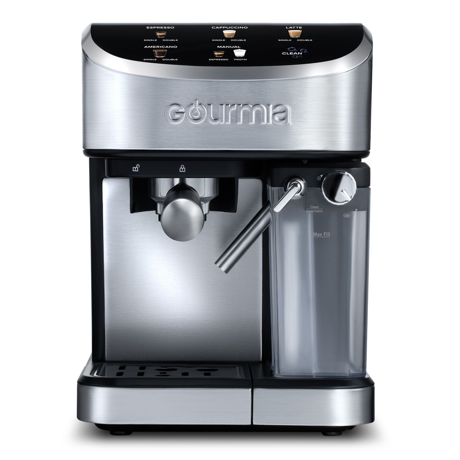 Bar Espresso Machine Gourmia 15-Bar Espresso Maker With Powerful