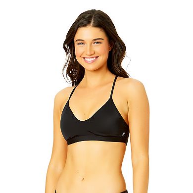 Juniors' Hurley Scoopneck Adjustable Bralette Bikini Swim Top