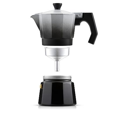 JoyJolt Italian Moka Pot 6-Cup Stovetop Aluminum Espresso Maker