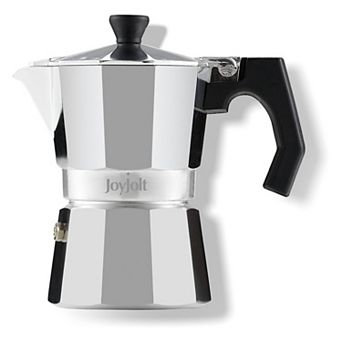 JoyJolt Italian Moka Pot 6 cup Stovetop Aluminum Espresso Maker