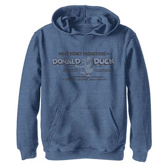 Disney 100th Anniversary Boys 4-20 Donald Duck Retro Cartoon Hoodie