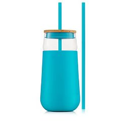 JoyJolt Vacuum Insulated Stainless Steel Tumbler with Flip Lid and Straw - 20 oz - Green