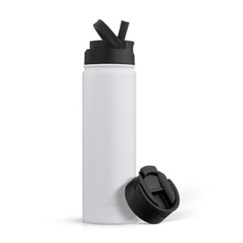 JoyJolt Triple Insulated 22-oz. Water Bottle with Flip Lid & Sport Straw Lid