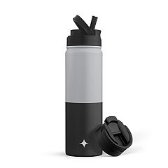 Takeya 22oz Water Bottle with Straw Lid & Carrying Loop Onyx