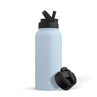 JoyJolt Vacuum Insulated 32-oz. Water Bottle with Flip Lid & Sport Straw Lid