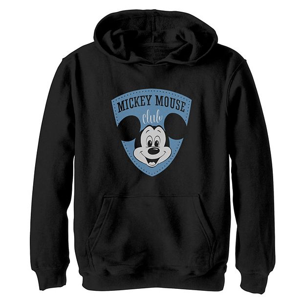 Disney 100th Anniversary Boys Mickey Mouse Club Shield Hoodie