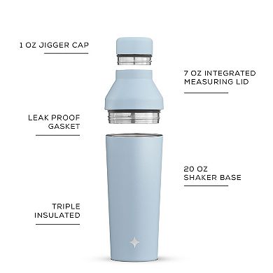 JoyJolt Vacuum Insulated Cocktail Protein Shaker