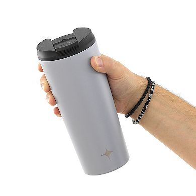 JoyJolt Vacuum Insulated Tumbler with Flip Lid and Straw