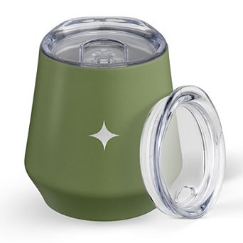 JoyJolt Vacuum Insulated Stemless Wine Tumbler with Lid