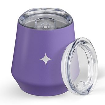 JoyJolt Vacuum Insulated Stemless Wine Tumbler with Lid