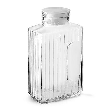 JoyJolt Beverage Serveware Glass Pitcher & 2 Lids