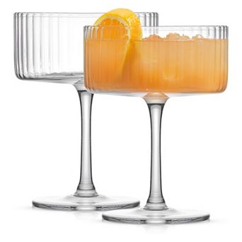 JoyJolt Elle 2 pc Martini Coupe Glass Set