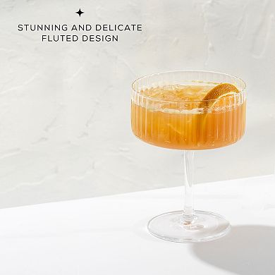 JoyJolt Elle 2-pc. Martini Coupe Glass Set
