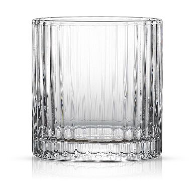 JoyJolt 2-Pack Elle Fluted Double Old Fashioned Whiskey Glasses