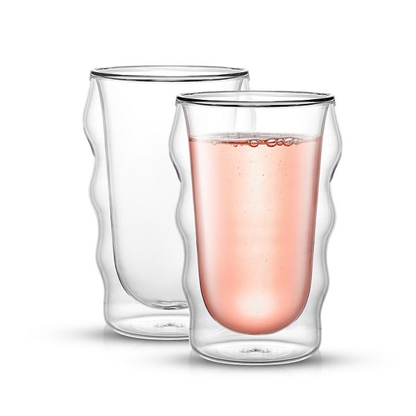 Joyjolt Christian Siriano Flux Double Wall Insulated Glass Cups Espresso  Mugs - 2 Oz - Set Of 2 : Target