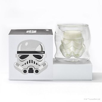 JoyJolt Star Wars Stormtrooper 3D Helmet Double Wall Coffee Glass