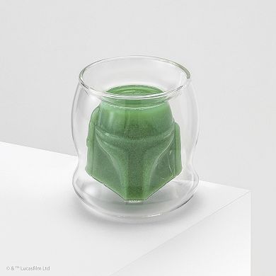 JoyJolt Star Wars Boba Fett 3D Helmet Double Wall Coffee Glass