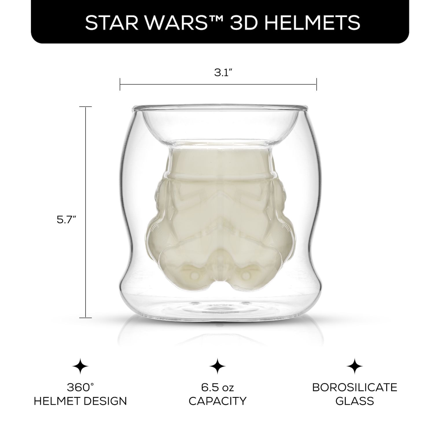 JoyJolt Star Wars Boba Fett Coffee Glass - Thumbnail 2