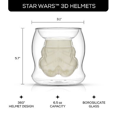 JoyJolt Star Wars Boba Fett 3D Helmet Double Wall Coffee Glass