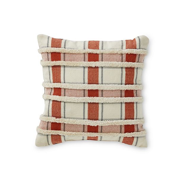 Harvest Woven Plaid Decorative Pillow