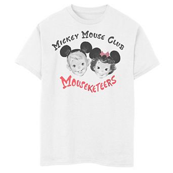 Disney's 100th Anniversary Boys 6-20 Mickey Mouse Club Mouseketeers Kids Tee