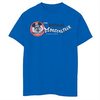 Disney's Mickey Mouse Boys 8-20 Club Official Mouseketeer 1955 Tee