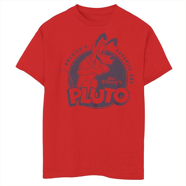 Disney 100th Anniversary Boys Pluto America's Favorite Dog Tee