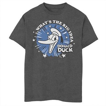 Disney 100th Anniversary Boys Donald Duck What's the Big Idea Retro Tee