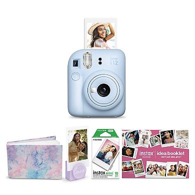 FujiFilm Instax Mini 12 Pastel Blue Holiday Bundle