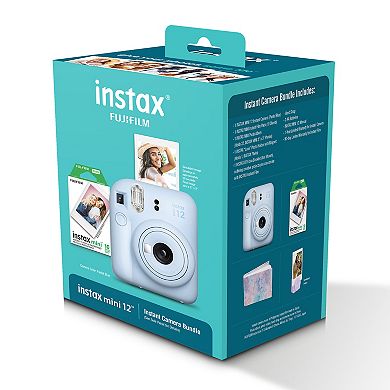 FujiFilm Instax Mini 12 Pastel Blue Holiday Bundle