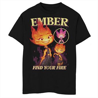 Boys Elemental Ember Lumen Find Your Fire Graphic Tee