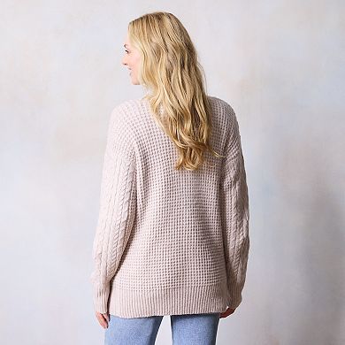 Women's LC Lauren Conrad Cabled Cardigan Sweater