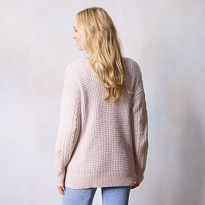 Women s LC Lauren Conrad Cabled Cardigan Sweater