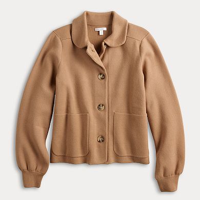 Women's LC Lauren Conrad Peter Pan Collar Sweater Jacket