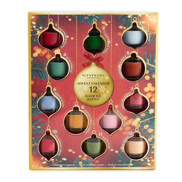 Candle Advent Calendar Gift Box 12 Days of Christmas Candle -   Advent  calendar gifts, Kitchen christmas gifts, Candle advent calendar