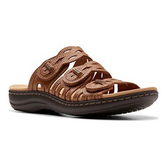 Clarks® Laurieann Ruby Women's Leather Slide Sandals
