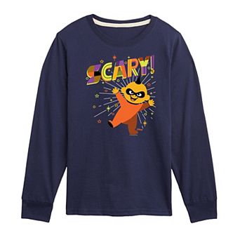 Disney / Pixar’s Boys 8-20 The Incredibles Scary Jack Jack Long Sleeve Graphic Tee