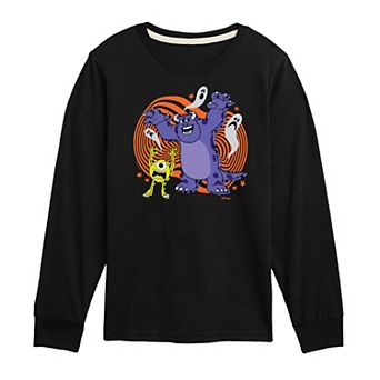 Disney / Pixar’s Boys 8-20 Monsters Inc. Mike & Sully Halloween Long Sleeve Graphic Tee