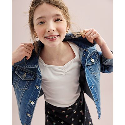 Girls 6 20 SO Essential Denim Jacket in Regular Plus Size